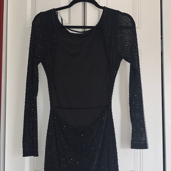 NYE black beaded sequin dress - Picture 6 of 6